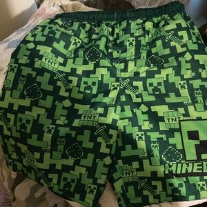 Kids Swim Trunks - Green